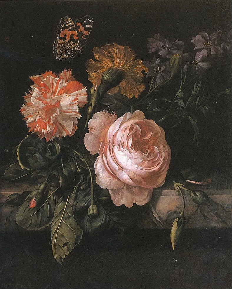 Natura morta con fiori, rose - Ashmolean Museum